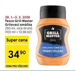 Tesco Tesco Grill Master Grilovací omáčka nabídka