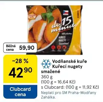Tesco Vodňanské kuře Kuřecí nugety smažené nabídka
