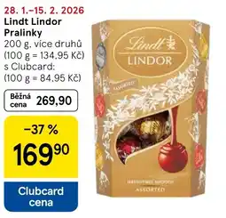 Tesco Lindt Lindor Pralinky nabídka