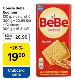 Tesco Opavia Bebe Rodinné nabídka