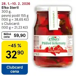 Tesco Efko Steril nabídka