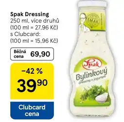 Tesco Spak Dressing nabídka