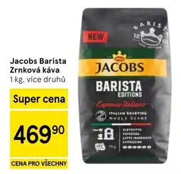 Tesco Jacobs Barista Zrnková káva nabídka