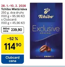 Tesco Tchibo Mletá káva nabídka