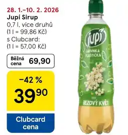 Tesco Jupi Sirup nabídka
