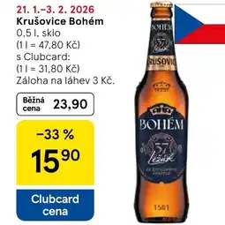 Tesco Krušovice Bohém nabídka