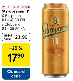 Tesco Staropramen 11 nabídka