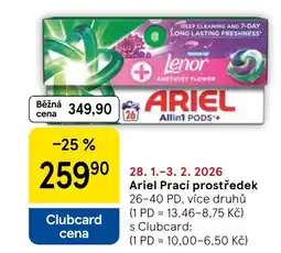 Tesco Ariel Prací prostředek nabídka