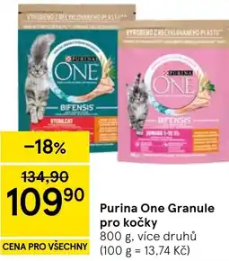 Tesco Purina One Granule pro kočky nabídka