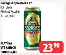 Partner Maloobchodní síť Radegast Ryze Hořká 12 nabídka