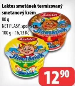Partner Maloobchodní síť Laktos smetánek termizovaný smetanový krém nabídka