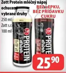Partner Maloobchodní síť Zott Protein mléčný nápoj nabídka