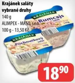 Partner Maloobchodní síť Krajánek saláty nabídka