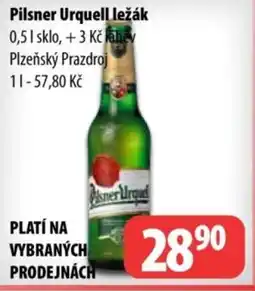 Partner Maloobchodní síť Pilsner Urquell ležák nabídka