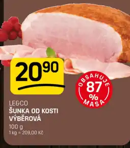 Flop Le&co šunka od kosti výběrová nabídka