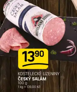 Flop Kostelecké uzeniny český salám nabídka