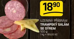 Flop Uzeniny příbram trampský salám se sýrem nabídka