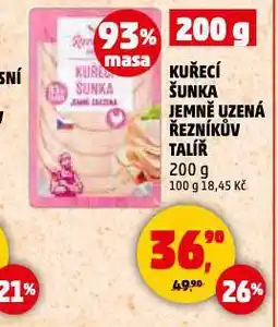 Penny Market Kuřecí šunka jemně uzená nabídka