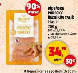 Penny Market Vídeňské párečky nabídka