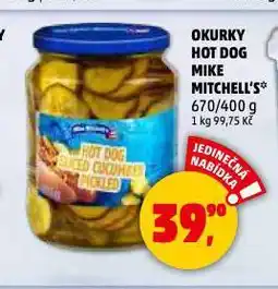 Penny Market Okurky hot dog mike mitchell's nabídka