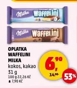 Oplatka waffelini milka