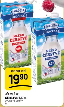 Flop Madeta Jč mléko čerstvé 1,5% nabídka