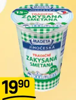Flop Madeta Jč zakysaná smetana tradiční 15% nabídka