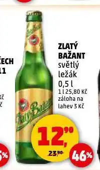 Penny Market Pivo zlatý bažant nabídka