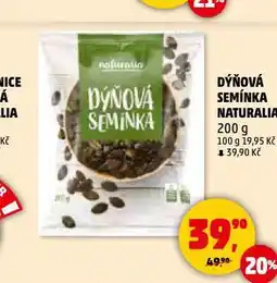 Penny Market Dýňová semínka naturalia nabídka