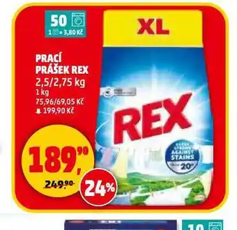 Penny Market Rex prací prášek nabídka