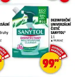Penny Market Sanytol dezinfekční čistič nabídka