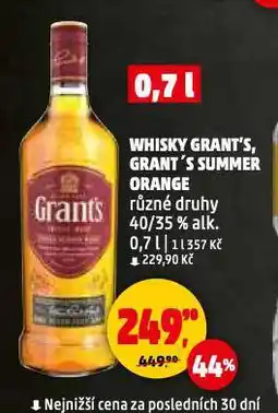 Penny Market Whisky grant's summer orange nabídka