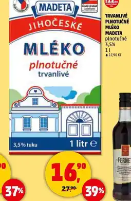 Penny Market Trvanlivé plnotučné mléko nabídka