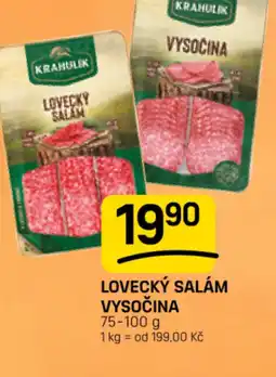 Flop Lovecký salám vysočina nabídka