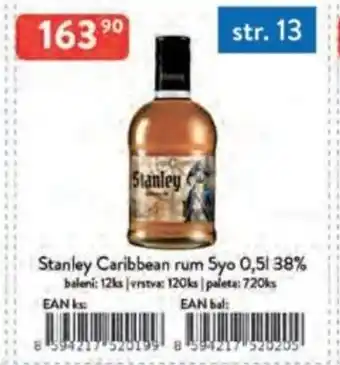 Stanley Caribbean rum 5yo