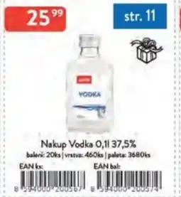 Qanto Nakup Vodka 37,5% nabídka
