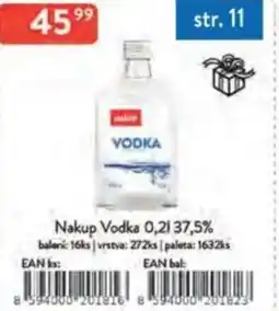 Qanto Nakup Vodka 37,5% nabídka