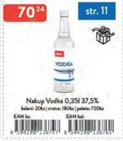 Qanto Nakup Vodka 37,5% nabídka
