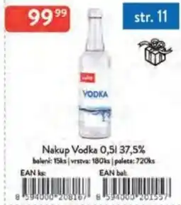 Qanto Nakup Vodka 37,5% nabídka