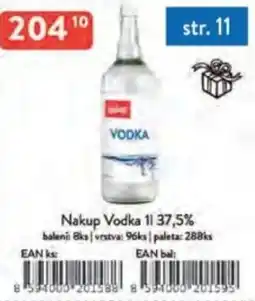 Qanto Nakup Vodka 37,5% nabídka