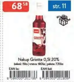 Qanto Nakup Griotte 20% nabídka