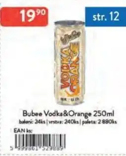 Qanto Bubee Vodka&Orange nabídka