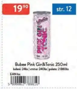 Qanto Bubee Pink Gin&Tonic nabídka