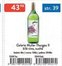 Qanto Galerie Muller Thurgau bilé vino, suché nabídka