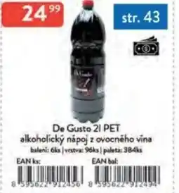 Qanto De Gusto alkoholický nápoj z ovocného vína nabídka