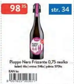 Qanto Pioppo Nero Frizzante nealko nabídka