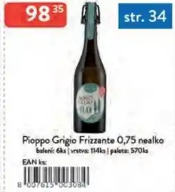 Qanto Pioppo Grigio Frizzante nealko nabídka