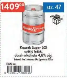 Qanto Kousek Super světlý ležák, obsah alkoholu 4,8% obj. nabídka