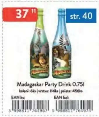 Qanto Madagaskar Party Drink nabídka