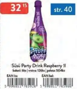 Qanto Süsü Party Drink Raspberry nabídka